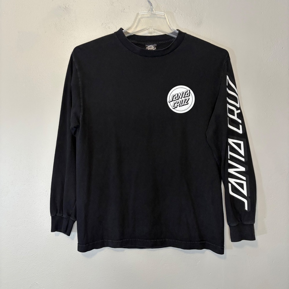 Santa Cruz Screaming Hand Long Sleeve T-Shirt Black Mens Medium Skateboard Tee